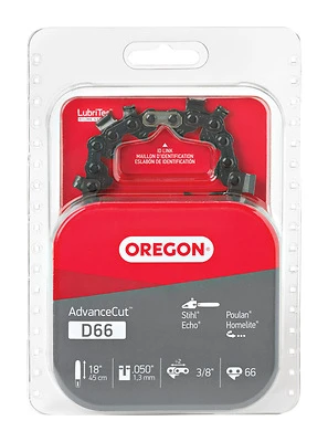 Oregon D66 AdvanceCut Chainsaw Chain, 18 In. Bar, 66 Links