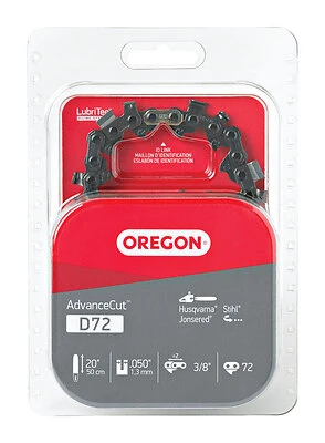 Oregon D72 AdvanceCut Chainsaw Chain, 20 In. Bar, 72-Link