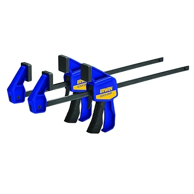 Irwin QUICK-GRIP 1964745/54122 Bar Clamp, 150 lb, 12 in Max Opening Size, 2-7/16 in D Throat