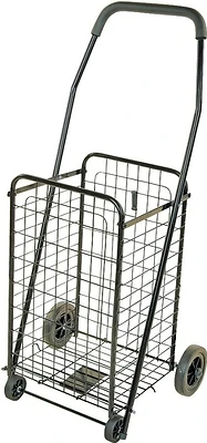 Tpg-g80033l Foldable Shopping Cart With 88-lbs Capacity And Solid Rubber Tires