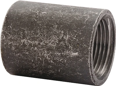 Prosource BSC 50 Black Merchant Coupling, 2 In, Threaded, Steel