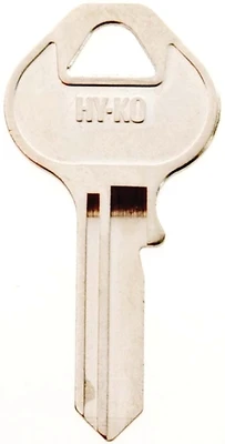 Hy-Ko 11010M12 Brass Key Blank, Nickel, Master Locks and Padlocks