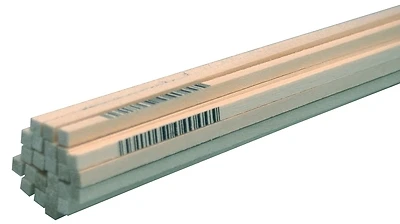 4044 Basswood Strip 1/8 In. X 1/8 In. X 24 In. 48 Pk