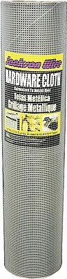 11053813 Galvanized Hardware Cloth, 100 Ft L, 36 In W, 23 Gauge, 1/4 X 1/4 In Mesh