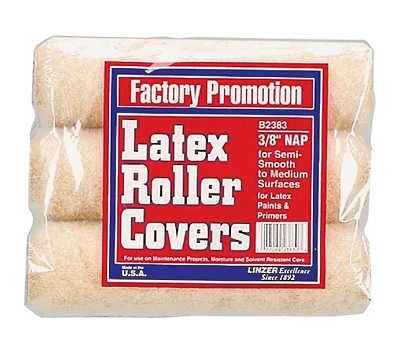 B2383 Roller Cover 3-pack, 9" X 3/8" For All Paints