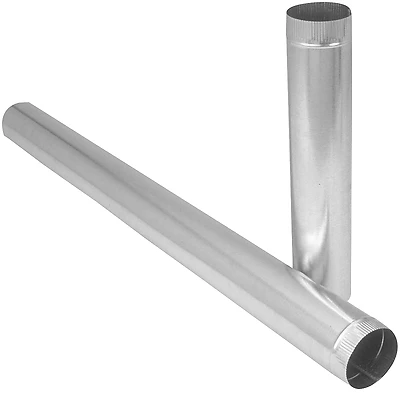 Gv0407 Galvanized Furnace Pipe 28ga 8x24 In, Pack Of 10
