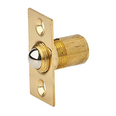 345b3 Adjustable Ball Catch 1-1/2" X 3/4" Bright Brass Finish