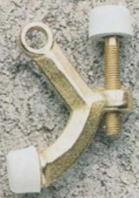 70a3 Bright Brass Hinge Pin Door Stop For 85 To 125 Degree Openings