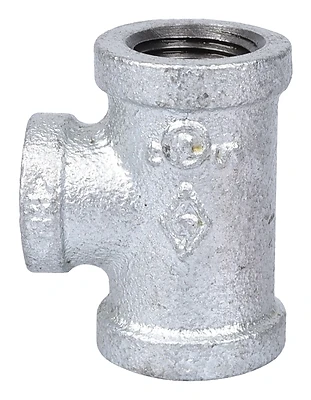 Galvanized Malleable Reducing Tee 3/4" X 3/4" X 1/2" Model 11a3/4x3/4x1/2g