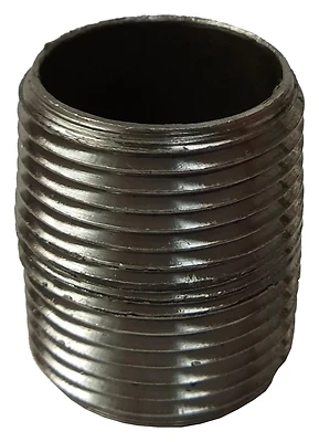 Prosource 1XCB Black Pipe Nipple, 1 In Close, Schedule 40 Steel