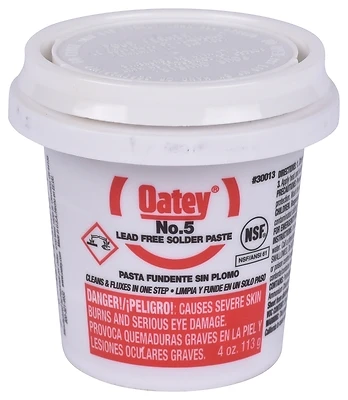 Oatey 30013 No. 5 Lead-Free Paste Flux, 4 Oz