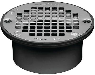 43582 3-4 Inch Abs General Purpose Drain With 5 Inch Stainless Steel Strainer