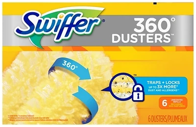 360 Degrees Dust Cloth Refill, Unscented, 6-count, Model 21620