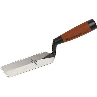 Marshalltown 52VND V-Notch Margin Trowel, 5 In. X 2 In., Durasoft Handle