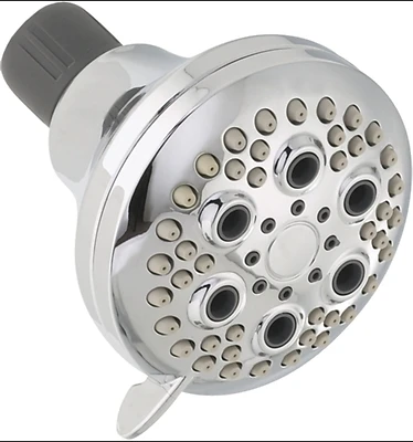 Peerless 76551c 5-Spray Shower Head, Chrome, 2 GPM, 1/2 in Connection