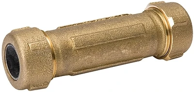 1-1/4 Inch Brass Compression Coupling, Model 160-306nl, Low Lead