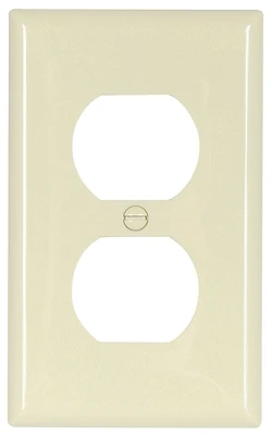 5132la Light Almond 1-gang Duplex Wallplate, Nylon, Standard Size, 15 Pk