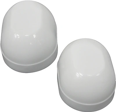 Oval Toilet Bolt Cap, 2-piece Set, White, Model Pmb-476