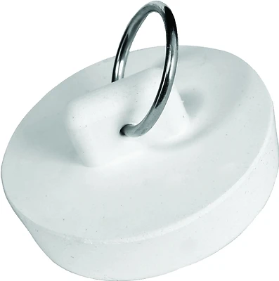Worldwide Sourcing Pmb-111 Drain Stopper, White, Fits 1-1/8 To 1-1/4 Inches