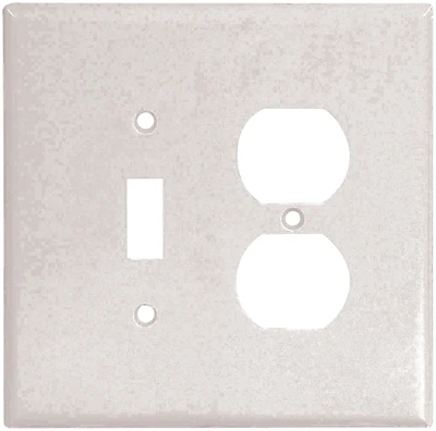 2148w-box Oversize 2-gang Toggle & Duplex Wall Plate, White, Pack Of 10