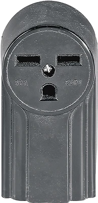 Wd1232 30 Amp 250 Volt Black Surface Mount Power Receptacle