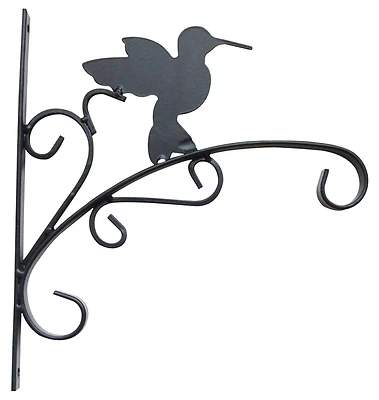 Mintcraft GB-3019 Hanging Plant Bracket, 11 In, Steel, Matte Black