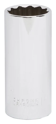 1/2 Drive Deep Socket 1 Inch 12 Point Chrome Vanadium Steel Mt6528632