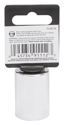 Vulcan MT6531057 1/2 In Drive 21mm 12-Point Standard Socket, Chrome Vanadium