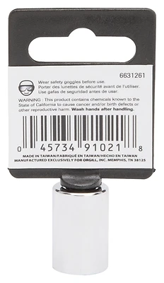 12mm 6-point Standard Socket, 1/4 Inch Drive, Model Mt6490312