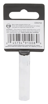 5/16 Inch Deep Socket, 1/4 Inch Drive, 6 Point, Model Mt6486088