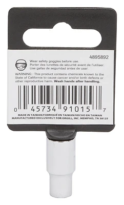 1/4 Inch Drive Standard Socket, 6mm, 6 Point, Chrome Vanadium Steel