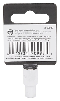 1/4 Drive 6-point Socket 7/32 Inch Chrome Vanadium Steel