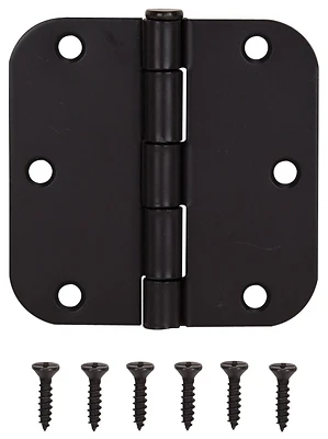 3.5 Inch Oil Rubbed Bronze Door Hinge With 5 Knuckles And Loose Pin