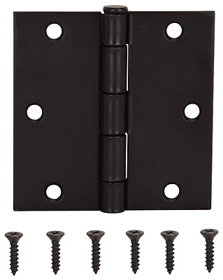 3.5 Inch Oil Rubbed Bronze Square Door Hinge Model 20338orx