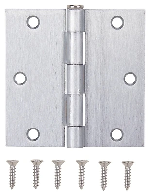 20338scx 3.5-inch Satin Chrome Residential Square Door Hinge