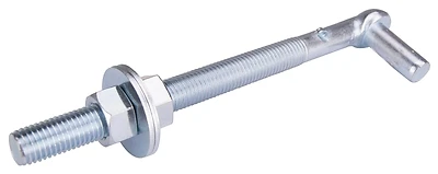 Zinc-plated Steel Bolt Hook 3/4 Inch Diameter X 9 Inch Length