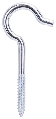 Mintcraft Lr310 #2 Bright Zinc Steel Ceiling Hook, 4 In L, Pack Of 50