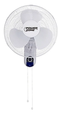 Hf-40w 16-inch Oscillating Wall-mount Fan With 3-speed Control