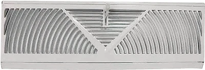 Bb-15w Baseboard Register, 15 In L X 4-1/2 In W, Steel, White