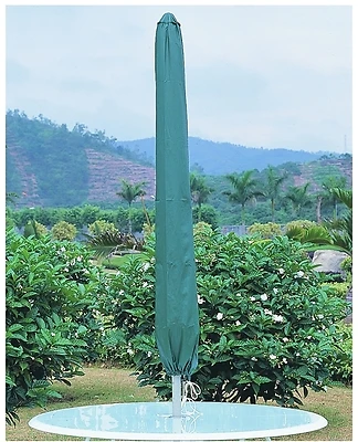 Cvra-um-d Vinyl Patio Umbrella Cover, 60 In L, 11 In Dia Bottom, Green