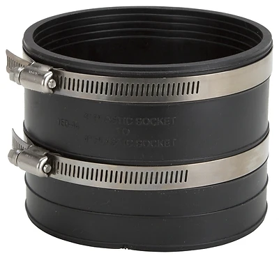 Kj-007 Flexible Socket-socket Coupling 4 Inch For Pvc Pipes