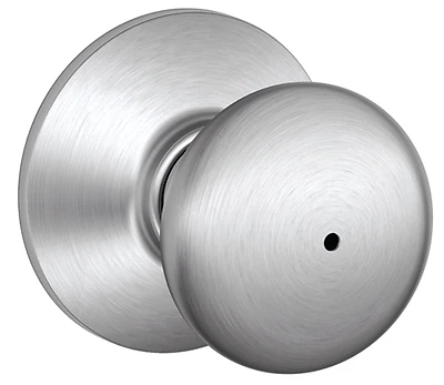 Schlage Plymouth F40CSVPLY626 Privacy Door Knob, Satin Chrome