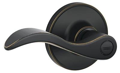J40sev716 Seville Privacy Lever Set In Aged Bronze For Bed And Bath