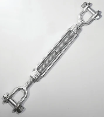 1/2" X 6" Galvanized Jaw/jaw Turnbuckle, 2200 Lb Working Load Limit