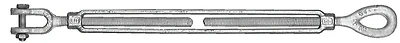 18-1/2x6 Galvanized Jaw/eye Turnbuckle, 2200 Lb Capacity
