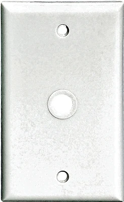 Eaton Cooper 2128W-BOX 1-Gang Telephone/Coax Wallplate, White