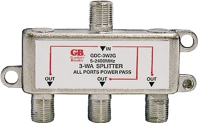 Gardner Bender Gdc-3w2g 3-way Satellite And Digital Tv Signal Splitter