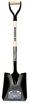 49333 Square Point Shovel, 9-1/2 In W Blade, 30 In D-grip Ashwood Handle