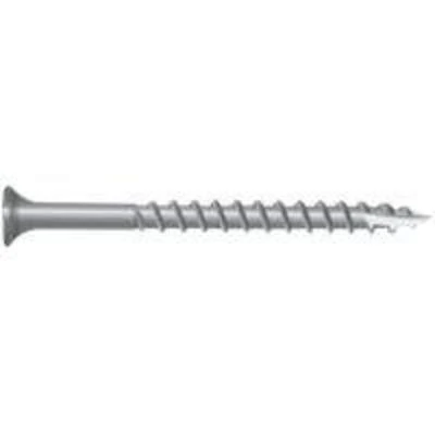 0348190s Premium Stainless Steel Deck Screw, #10 Thread, 3.5 In L, T25 Drive, 50 Count