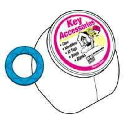 Hy-ko Kt130 Medium Key Identifiers, Assorted Colors, 200 Pieces Per Bucket
